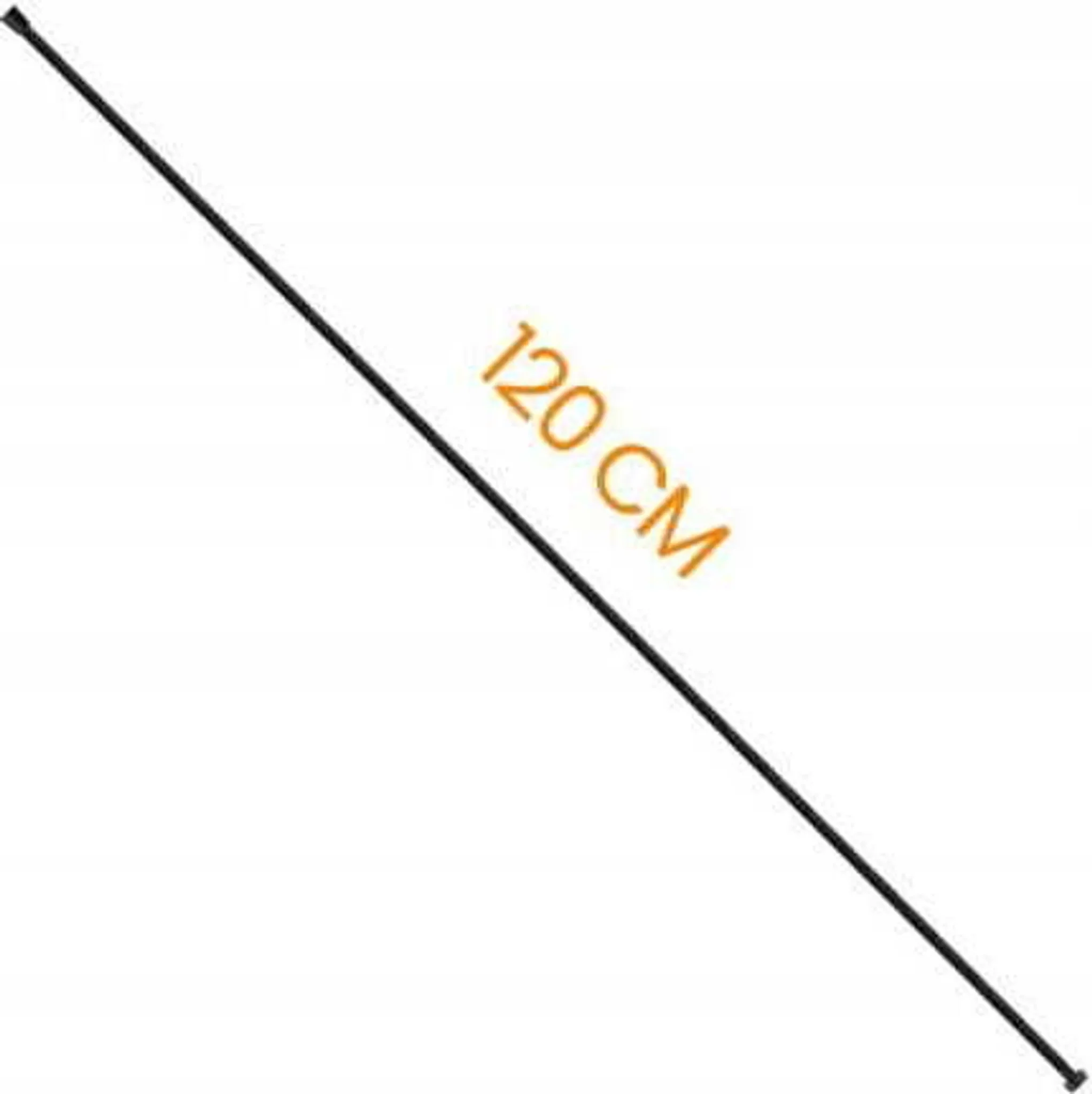 Konischer Brauseschlauch – Schwarz, 120 cm